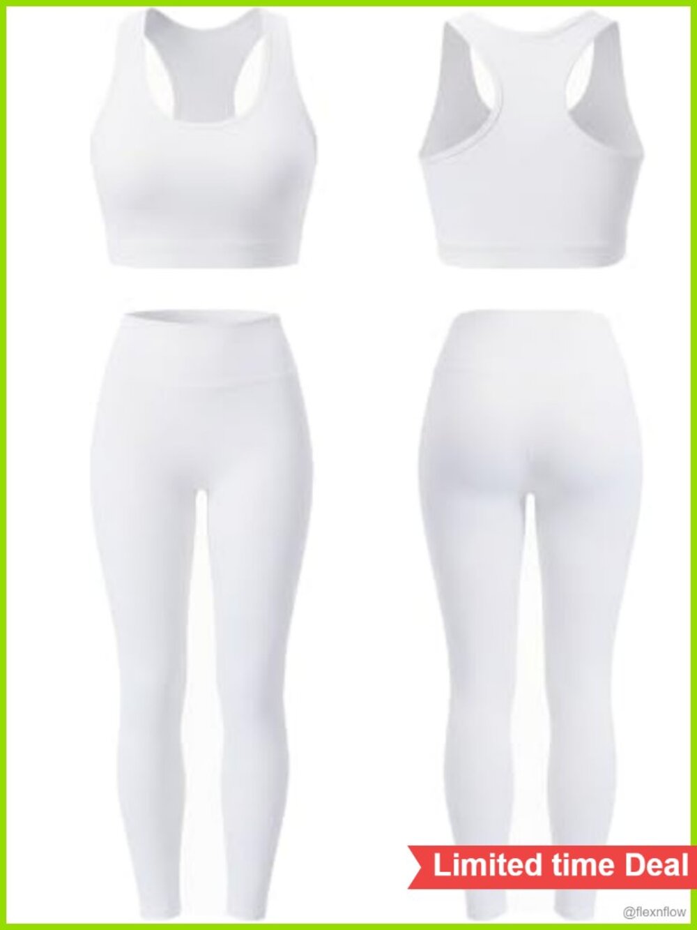 Butter Soft Yoga Pilates 2 Piece Workout Set High Waisted Tummy Control